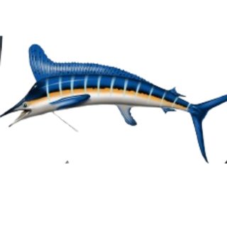 Green floral fish logo v4