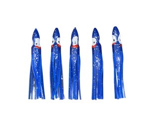 MagBay Hoochie Skirts 4.5" - Blue (5 pack)