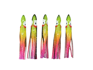 MagBay Hoochie Skirts 4.5" - Rainbow (5 pack)