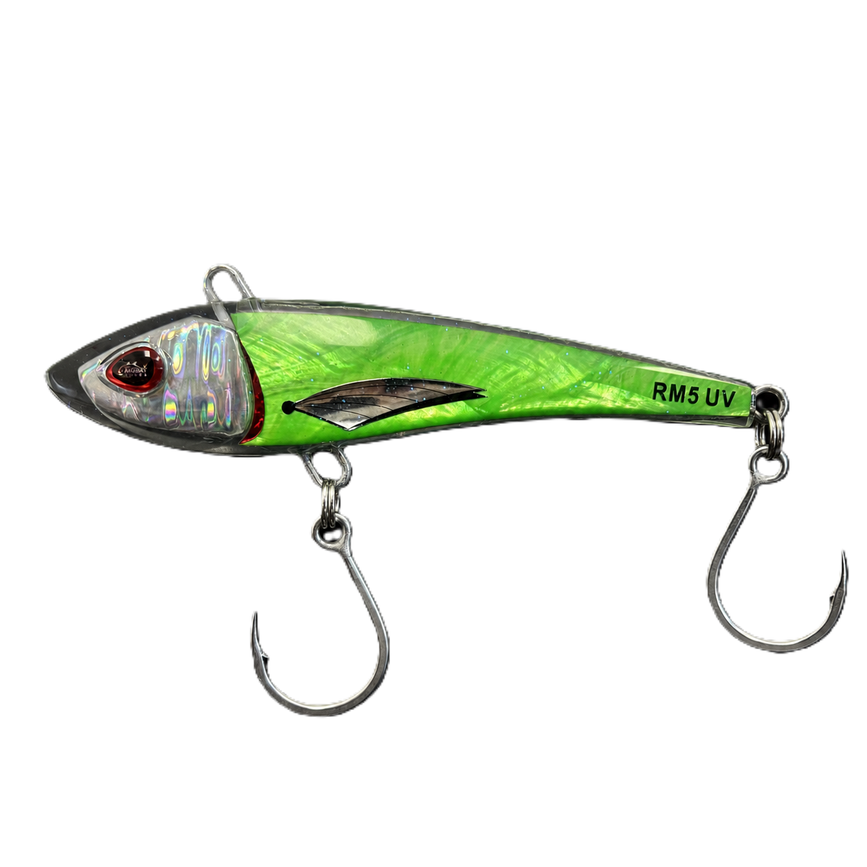 amoebic am4 fishing lures RM5 5" UV Minnow Trolling Lure with Abalone Resin