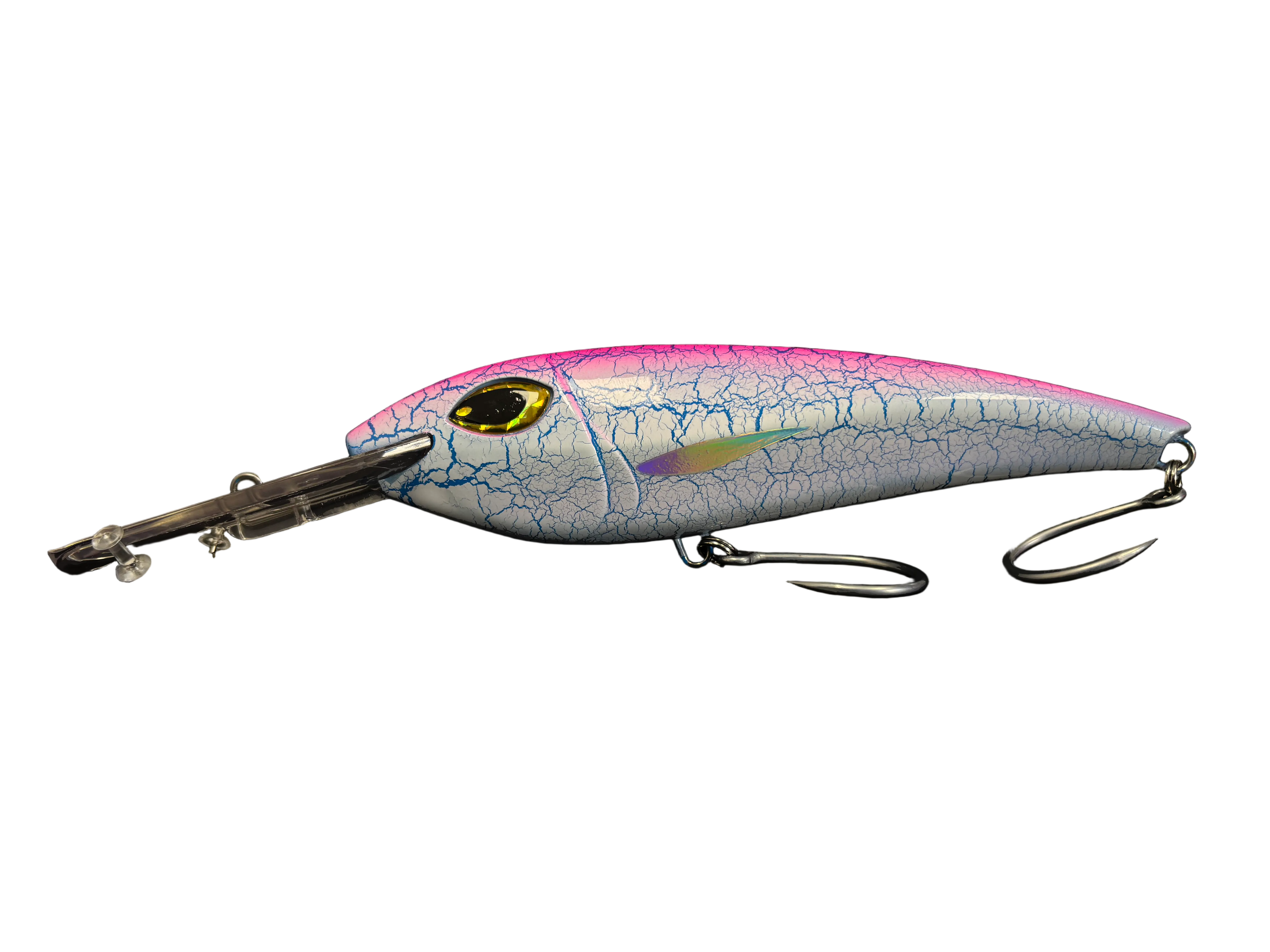 MagBay 16" Tuna Wahoo Stainless Steel Torpedo Lure – 17oz, Skirted Trolling Lure