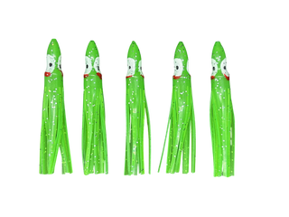 MagBay Hoochie Skirts 4.5" - Green (5 pack)