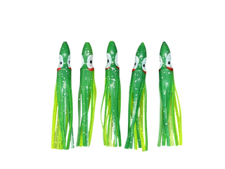 MagBay Hoochie Skirts 4.5" - Lumo (5 pack)
