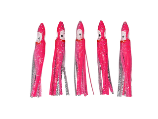 MagBay Hoochie Skirts 4.5" - Pink Silver (5 pack)