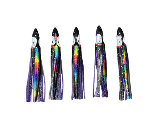 MagBay Hoochie Skirts 4.5" - Purple Foil (5 pack)