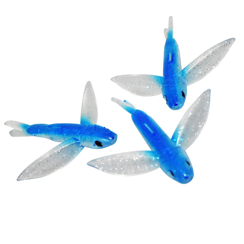 MagBay Lures Flying Fish Blue 7in Stinger Rigged