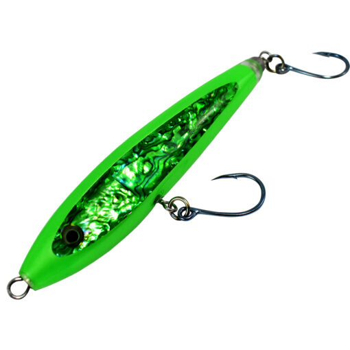 Green Stickbait lure with hooks