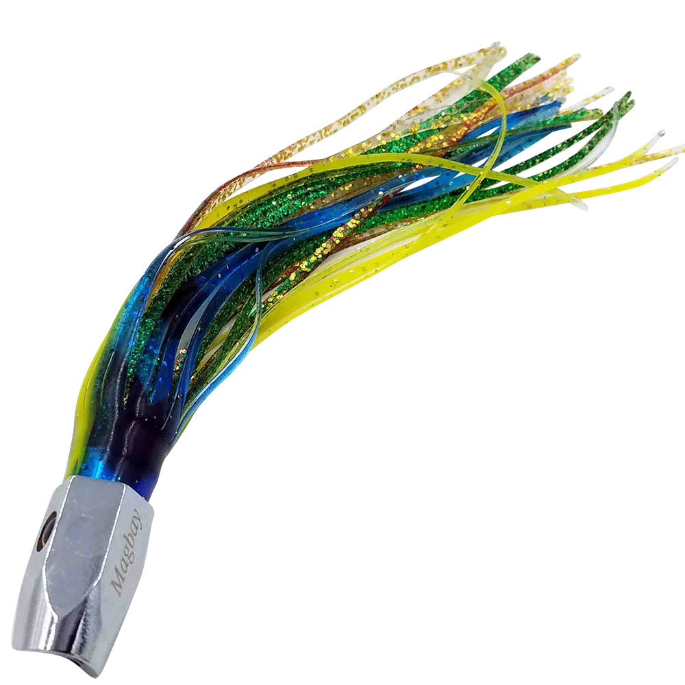 Chrome Jet Head Saltwater Trolling Lures With 12/0 Hookset (17oz