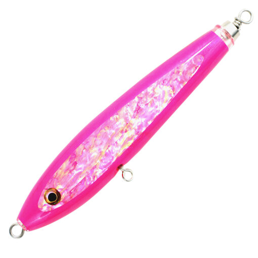 Pink Stickbait lure without hooks