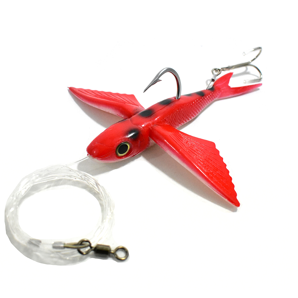 1Stk Lifelike Flying Fish Fishing Bait 17/21cm Tuna Fishing Lure w/ Fishing DC