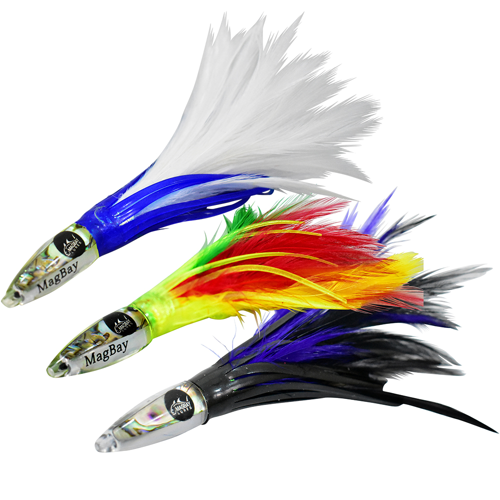 Trolling Feathers MagBay Premier 6 Tuna Feather Lures