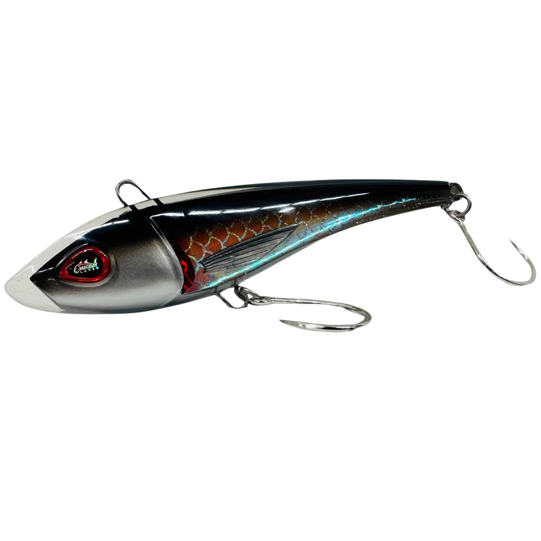 MagBay Lures Double Hook Rig (Offset) for Trolling and Chunking - Hookset